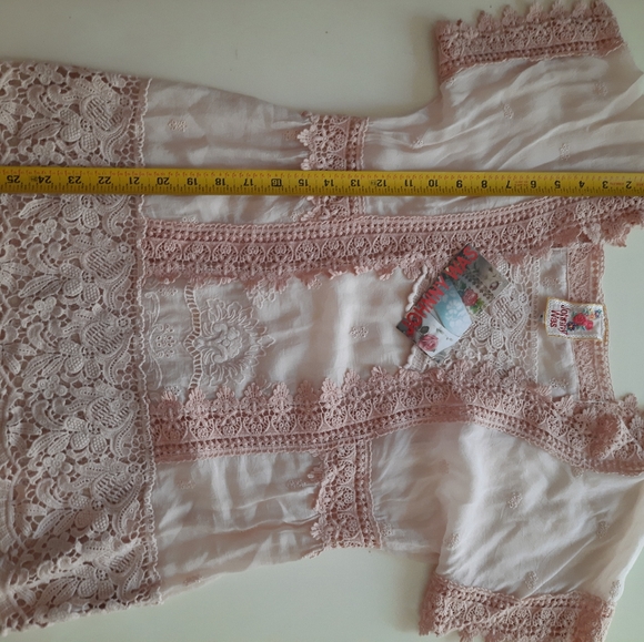 Johnny Was new light pink small embroidered blouse - Picture 4 of 10